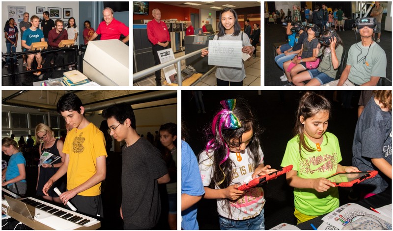 Incredible live, interactive demos from Carbon (3D Printing), Smart Piano (music & tech), Audax Labs (AR/VR), San Jose State University Department of Digital Media Art (art & tech), LightUp (AR), Stanford Virtual Heart & Lighthaus (VR & health-tech), WeLens (VR), and QuiverVision (AR). The Museum’s IBM 1401 and PDP-1 Demo Labs were also in full effect.